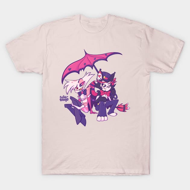 HuskerDust Hazbin Hotel Fanart by Anshiehoop T-Shirt by Anshie Hoop Shop